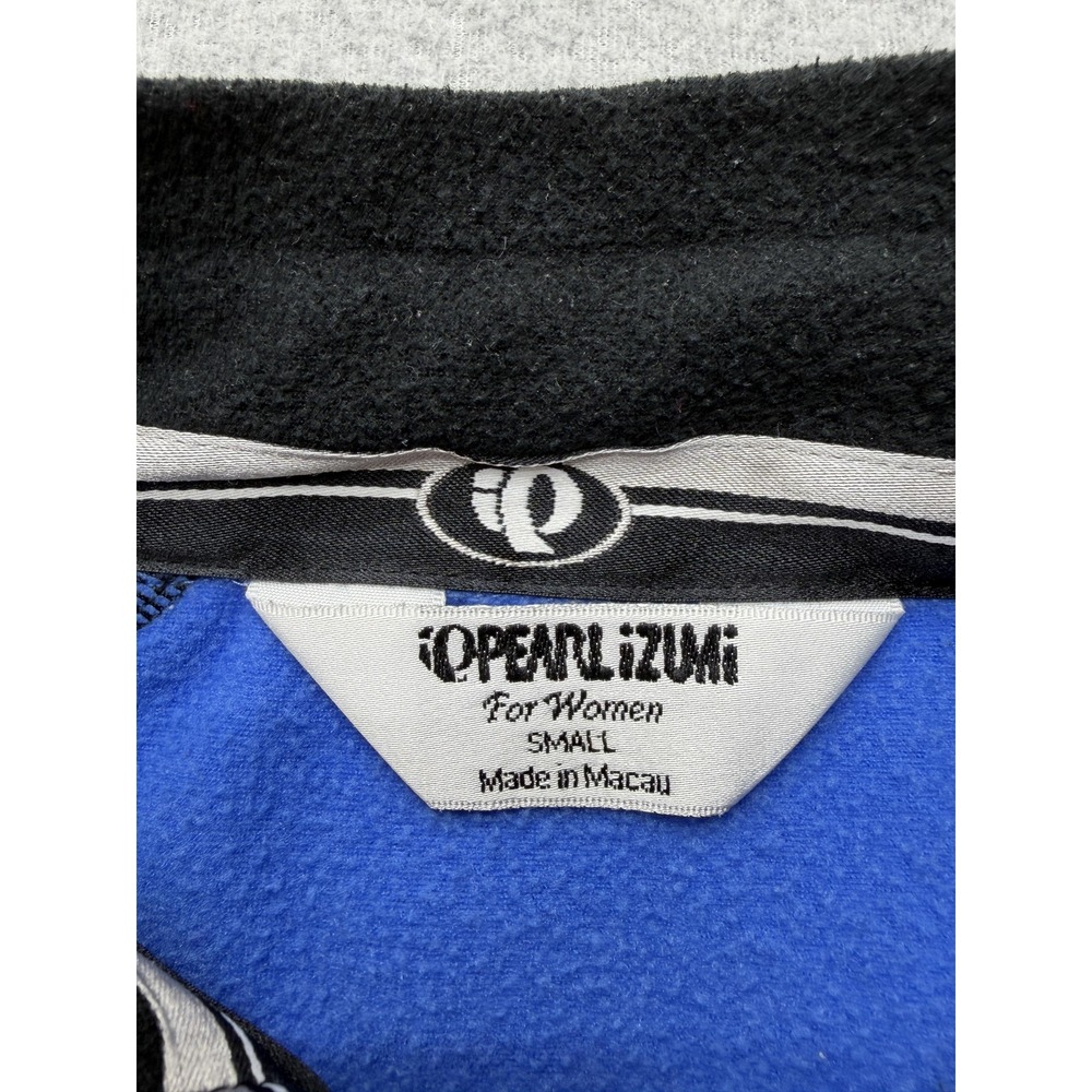 Pearl Izumi Womens Small Blue Black Cycling Jacket Thermal Full Zip Vintage 2000 - Picture 5 of 13